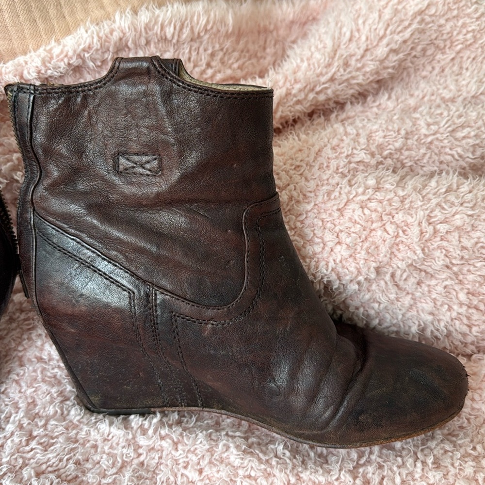 Frye Carson Wedge Bootie